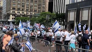 Israeli Day Parade || Group Parade NYC 2023 on 5th Avenue.