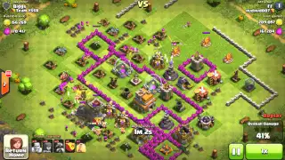 Town Hall Level 7 Raid, Loot with Barbarian and Archers: Clash of Clan