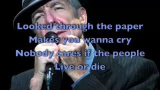 In My Secret Life - Leonard Cohen [LYRICS]