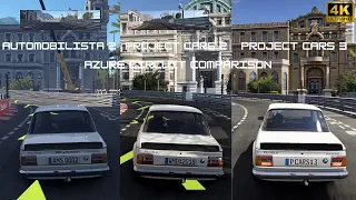 Automobilista 2 vs Project CARS 2 vs Project CARS 3 Azure Circuit Comparison (4K 60FPS)