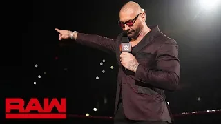 Batista sends a final message to Triple H before WrestleMania: Raw, April 1, 2019