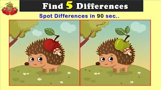 #11 - Find 5 Differences from The Images - Spot in 90 secs | Brain Games | Check Your Vision