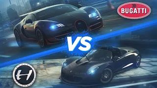 BUGATTI VEYRON SS vs HENNESSEY VENOM GT в NFS MW 2012!!!