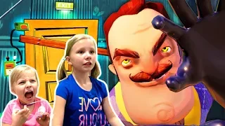 ПРИВЕТ СОСЕД от Николь и Алисы / СТРАШНО до чертиков / НУЖНЫ ПОДСКАЗКИ / Letsplay Hello Neighbor