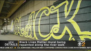 Black Lives Matter Mural Repainted