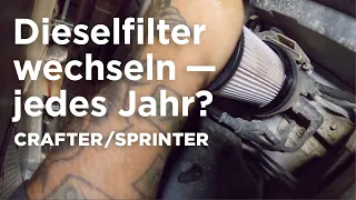 Dieselfilter tauschen VW Crafter MB Sprinter