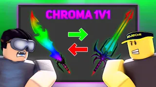 CHROMA KNIFE BET 1v1 MURDER MYSTERY 2 (20,000 SEER VALUE)