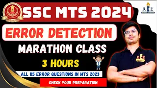 SSC MTS 2024 English Grammar Error Detection Marathon Class |All 113 Questions asked in SSC MTS 2023