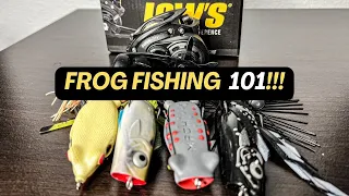 Frog Fishing 101!! The Setup You NEED To Catch Bass On A Frog!!