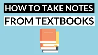 How to Take Notes from a Textbook Effectively  - 5 Steps: Note Taking Method