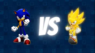 Level 11 Sonic VS Level 2 Super Sonic | Sonic Forces Speed Battle