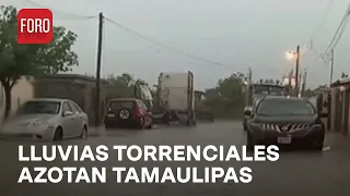 Lluvias torrenciales y fuertes vientos causan afectaciones en Nuevo Laredo - Las Noticias