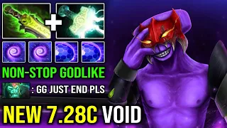 If You Think Faceless Void is a Weak Carry in 7.28c Just Watch This | 100% Nonstop Godlike DotA 2