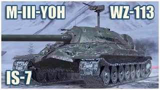 M-III-Yoh, IS-7 & WZ-113 • WoT Blitz Gameplay