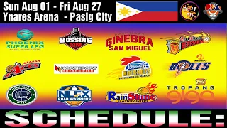 PBA SEASON 46 SCHEDULE | MONTH OF AUGUST | Ball PH