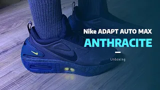 Nike ADAPT AUTO MAX ANTHRACITE Colorway ON FEET Unboxing (Auto Lacing Shoes)