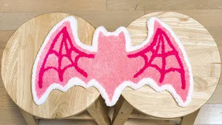 Tufting a Bat Rug (ASMR)