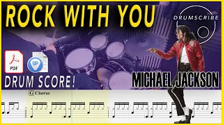 Rock with You - Michael Jackson | DRUM SCORE Sheet Music Play-Along | DRUMSCRIBE