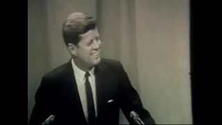 Domestic Issue Highlights from JFK's First, Groundbreaking, LIVE Televised News Conference - 1961