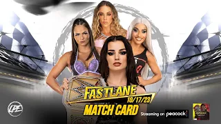 WWE 2K23 FASTLANE PPV MATCH CARD - LIVE ON OCTOBER 17TH