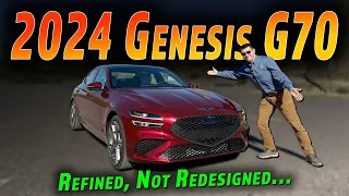 The 2024 Genesis G70 Gets More Power Standard, But Otherwise The Changes Are Minor | 2024 G70 Review