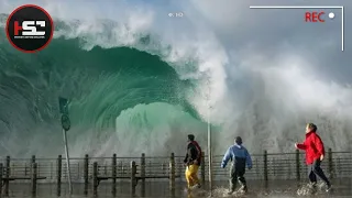 Tragic! Earthquakes and Monster Waves Filmed Seconds Before Disaster #02