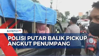 Polisi Razia Mobil Bak Terbuka Angkut Penumpang di Jalur Arteri Subang-Bandung