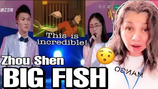 Zhou Shen 周深 REACTION Big Fish 大魚 ft. Guo Qin 郭沁 | @beepage