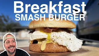 Breakfast Smash Burger on Blackstone Griddle in 2024 #blackstone #griddle #itsgriddletime