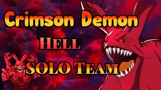 SOLO TEAM Crimson Demon #Howlex with 1/6  Purgatory Meliodas on Hell difficulty!!! - 7DS