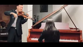 Bach Invention 6.  Xana Abarca piano Ulises Arreola violin