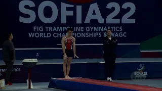 BROWN Kaden (USA) M - 2022 Trampoline Worlds, Sofia (BUL) - Q Tumbling Exercise 1