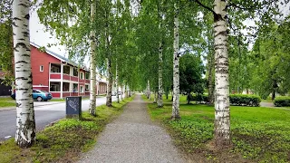 Walking in the City Center of Kokkola, Finland