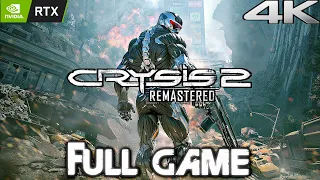 CRYSIS 2 REMASTERED Gameplay Walkthrough FULL GAME (4K 60FPS) No Commentary