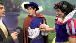 Snow White and her Prince at the Very Merry Christmas Party