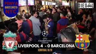 Barcelona fans reaction New York | Liverpool 4 Barcelona 0 | DIEGOLTV