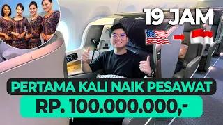 PULANG KE INDONESIA NAIK PESAWAT BUSINESS CLASS 100.000.000! WORTH IT GAK?