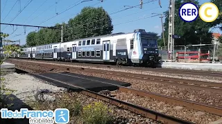 (RER C) Départ D'un UM de Z20900 IDFM en Gare De Saint-Michel-sur-Orge