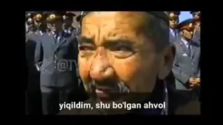 1989-yil.   O‘zbek tili uchun bosh ko‘targan xalqimiz qo‘zg‘olonidan lavha.