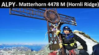 Alpy - Matterhorn 4478 M (Hornli Ridge)