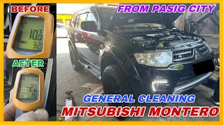 MITSUBISHI MONTERO FROM PASIG CITY: GENERAL CLEANING AND FLUSHING | ROCKY ROYCE