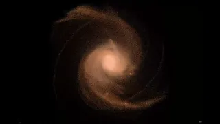 2.125M galaxy collision simulation