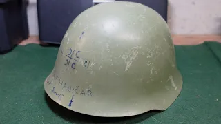 Serbian M59/85 Helmet With Balkan Wars Soldier Decoration