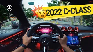 2022 C-Class AMG Line C 200 (W206) POV Sunset Drive in Lausanne