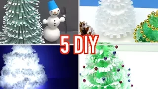 5 DIY Christmas Trees from Plastic Bottles - Art and Craft Ideas