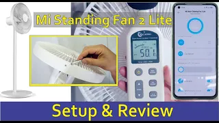 Setup and detailed review of the Xiaomi Mi Smart Standing Fan 2 Lite - Noise level measured!