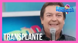 Faustão está com o rim funcionando após transplante, informa esposa