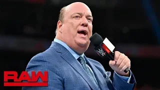 Paul Heyman propagates paranoia before WWE Extreme Rules: Raw, July 8, 2019