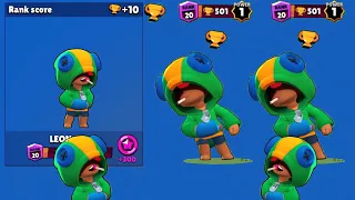 LEON Tutorial Rank 20 Power 1 / Brawl Stars Tips and Tricks + Gameplay