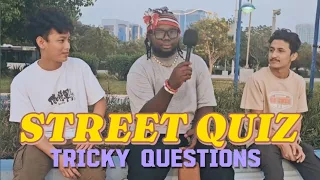 Can't answer extremely simple questions but very tricky | Street Quiz